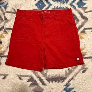 Gloria Vanderbilt Cherry Red Women's Flat Front Shorts